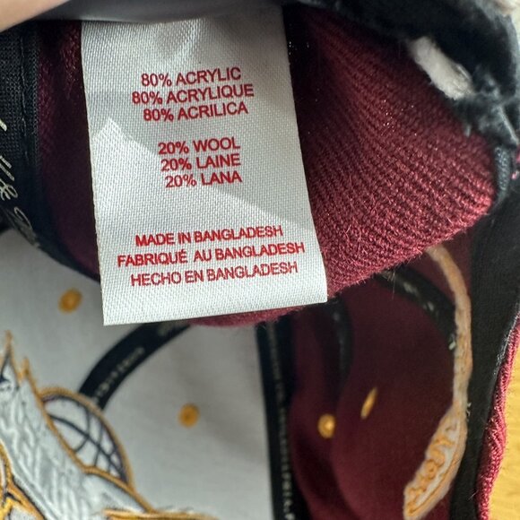 Cleveland Cavaliers NBA Cap Mitchell & Ness Snapback Flat Rainbow Stitched Bill - Picture 7 of 9